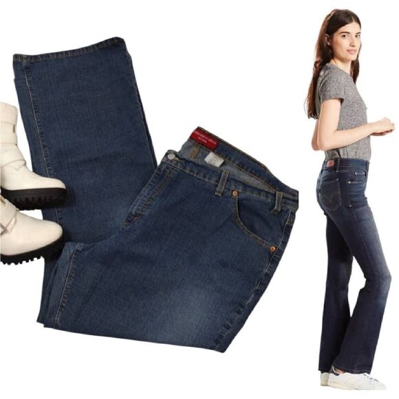 Levi's Vintage 515 Low Rise Nouveau Bootcut Stretch Jeans Plussize 24 - Picture 3 of 13